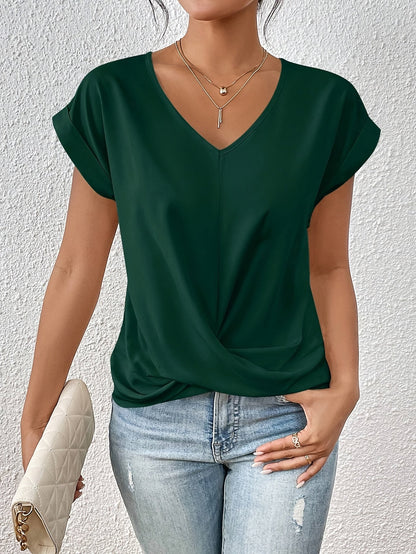 Cleo Women’s T-Shirt with Sweetheart Neckline and Short Sleeves 6