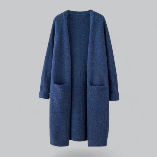 Dalia Women's Black Cardigan | Soft Knit, Open Front Design 1
