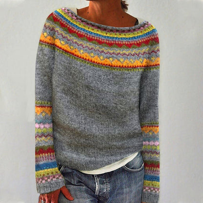 Daria Women's Sweater | Soft Knitted, Loose Fit, Casual Crew Neck 0
