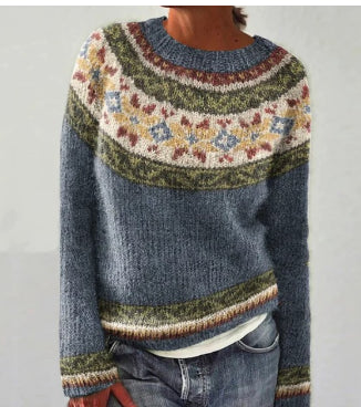 Daria Women's Sweater | Soft Knitted, Loose Fit, Casual Crew Neck 1