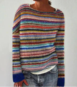Daria Women's Sweater | Soft Knitted, Loose Fit, Casual Crew Neck 4