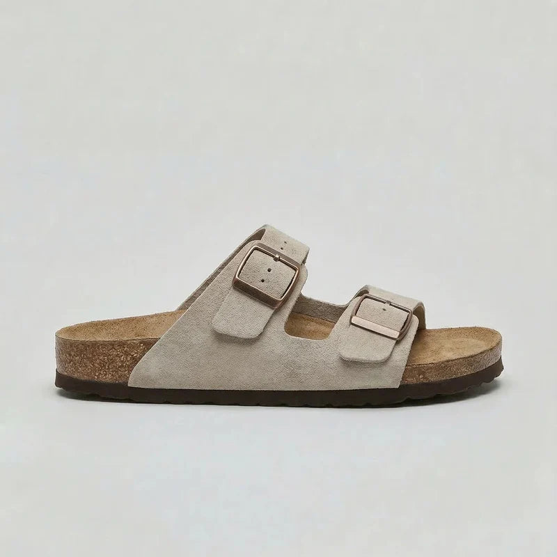Duo Unisex Sandals with Double Adjustable Buckle Straps and Contoured Footbed 4
