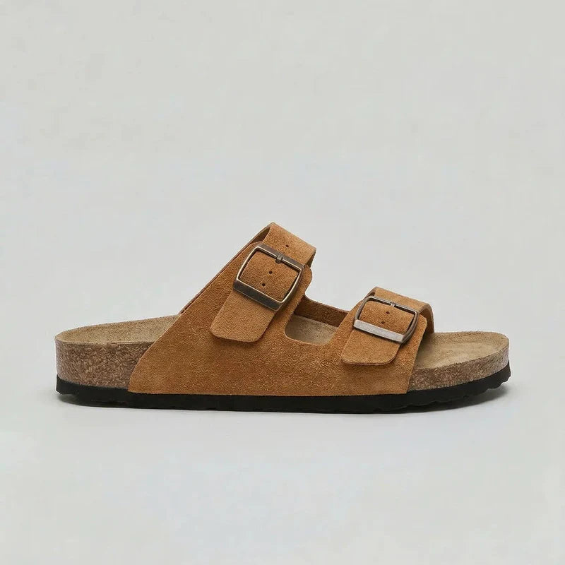 Duo Unisex Sandals with Double Adjustable Buckle Straps and Contoured Footbed 5