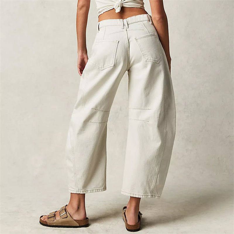 Elara Women’s Jeans with High-Waist Design and Barrel-Leg Shape 8