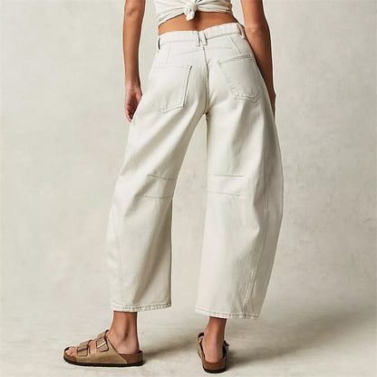 Elara Women’s Jeans with High-Waist Design and Barrel-Leg Shape 8