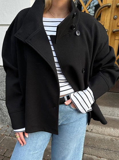 Elara Women's Wool Coat | Elegant Relaxed Fit, Winter Layering Essential 3