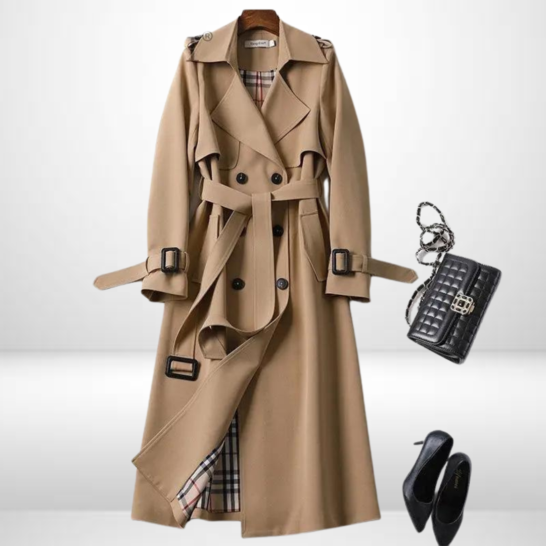 Elysia Women's Trenchcoat | Insulated Mid-Length, Stylish Detailing 0