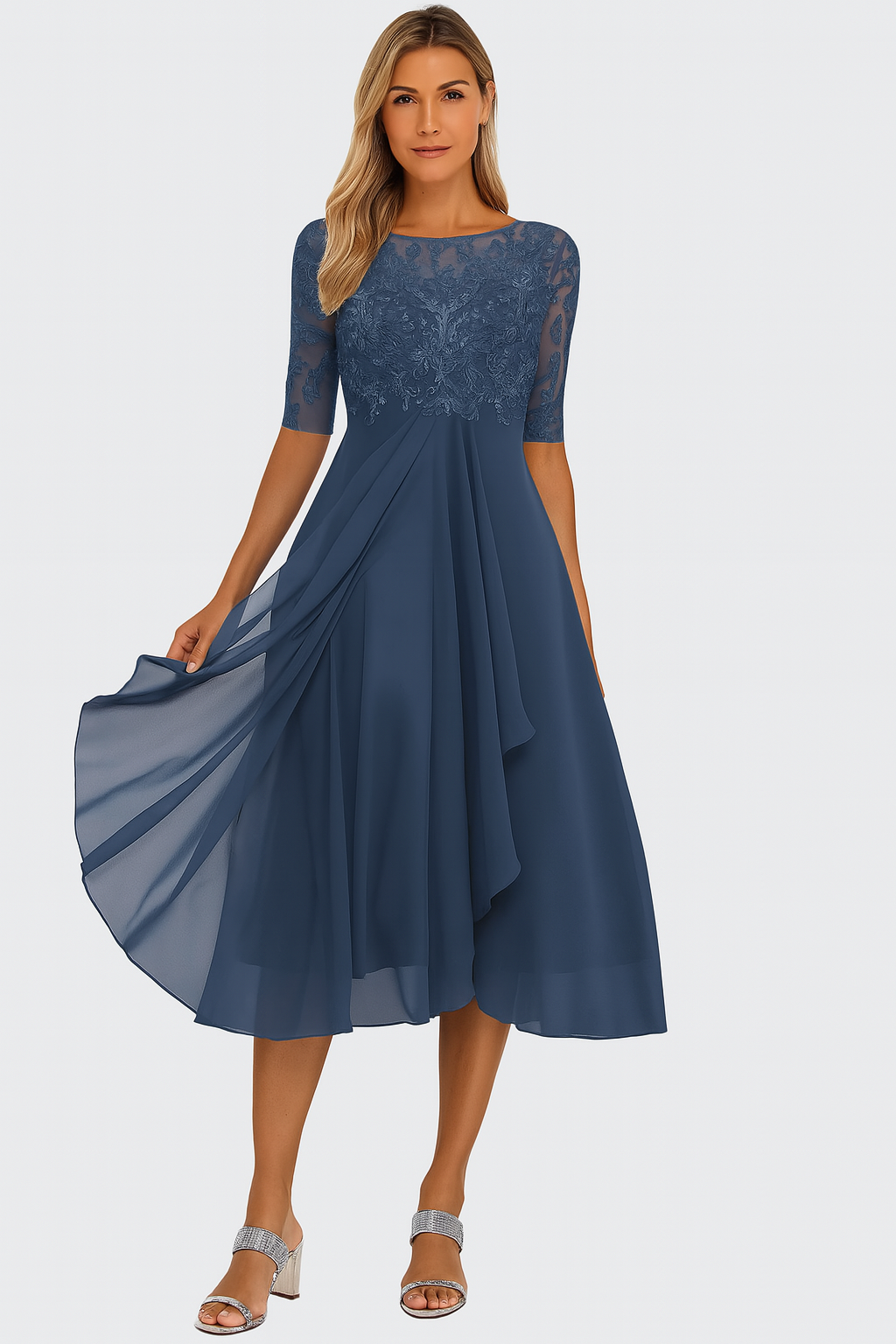 Greta Women’s Summer Dress with A-Line Silhouette and Loose Fit Design 3