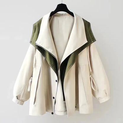 Haven Women's Oversized Trench Coat | Waterproof Double Collar Design 0