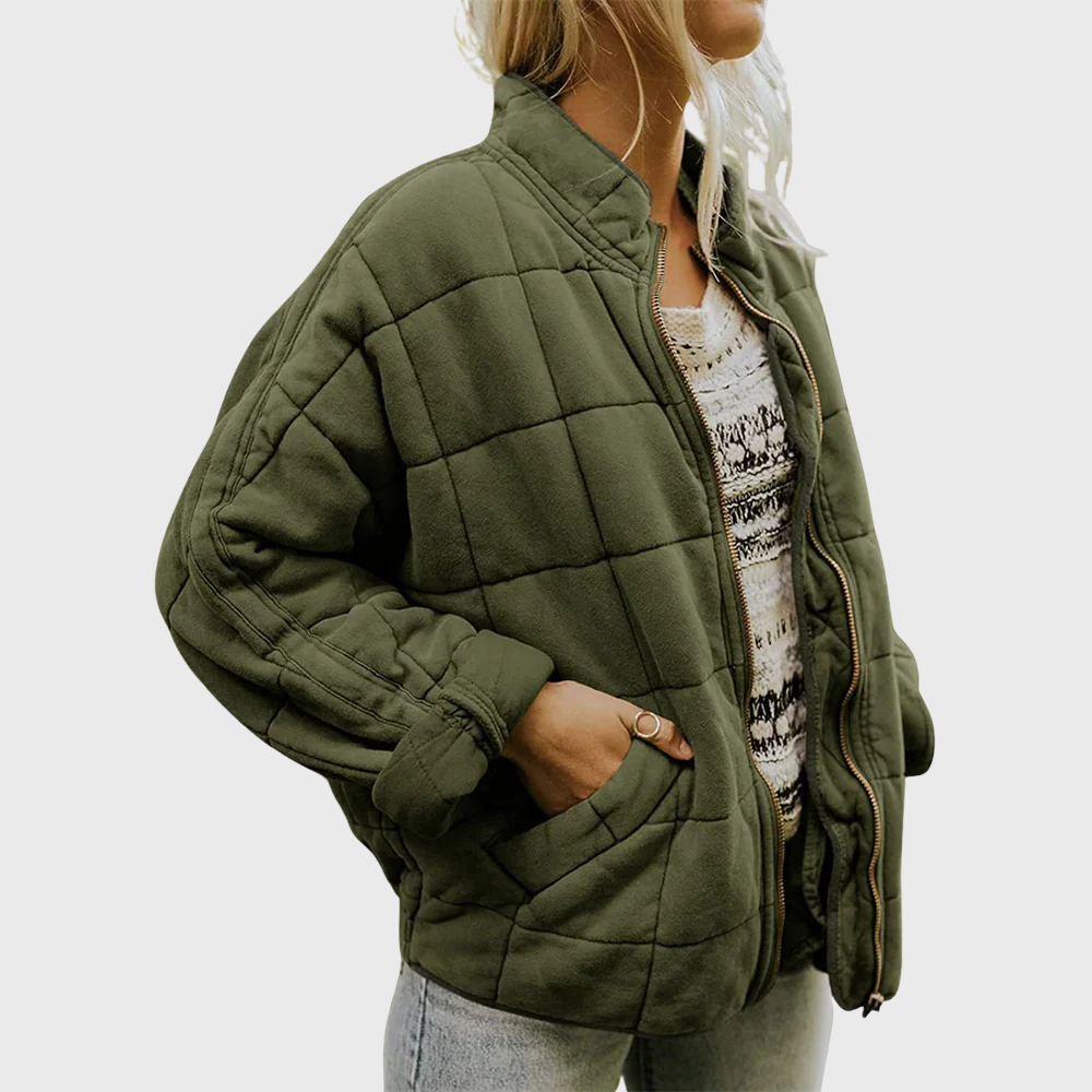 Hazel Women's Quilted Jacket | Lightweight Insulation, Oversized Fit 0