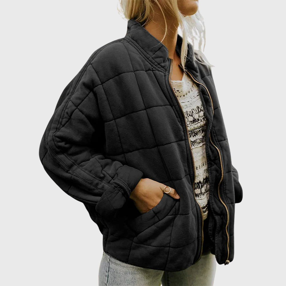 Hazel Women's Quilted Jacket | Lightweight Insulation, Oversized Fit 1