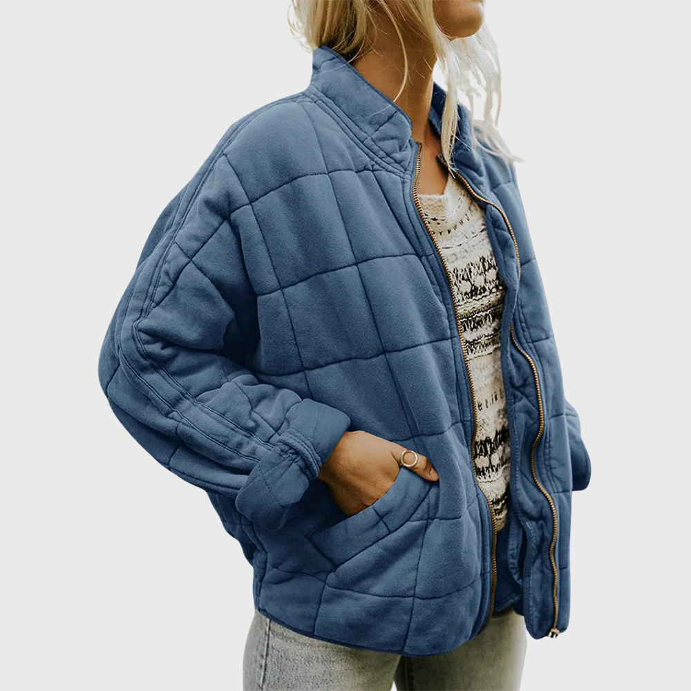 Hazel Women's Quilted Jacket | Lightweight Insulation, Oversized Fit 2