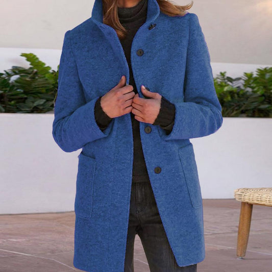 Ivy Women's Wool Blend Coat | Tailored Fit, Mid-Length Winter Warmth 1