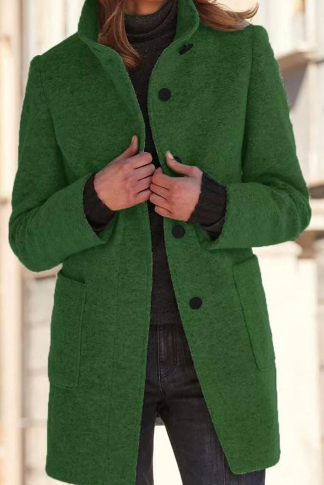 Ivy Women's Wool Blend Coat | Tailored Fit, Mid-Length Winter Warmth 2