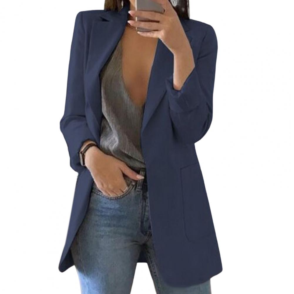 Jasmine Women’s Oversized Blazer with Large Functional Pockets and Relaxed Fit 0