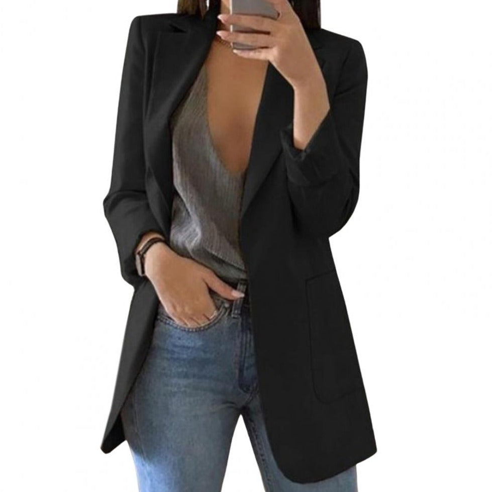 Jasmine Women’s Oversized Blazer with Large Functional Pockets and Relaxed Fit 1