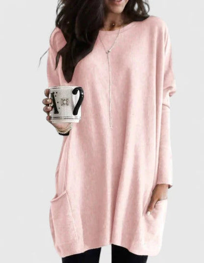 Kara Women’s Dress with Long Sleeves and Relaxed Tunic Fit 1
