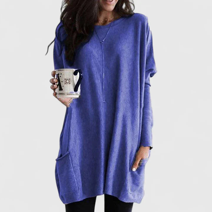Kara Women’s Dress with Long Sleeves and Relaxed Tunic Fit 2