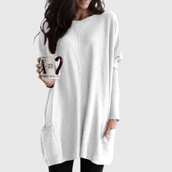 Kara Women’s Dress with Long Sleeves and Relaxed Tunic Fit 3