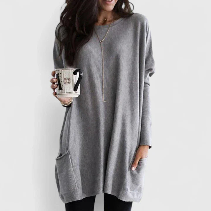 Kara Women’s Dress with Long Sleeves and Relaxed Tunic Fit 5