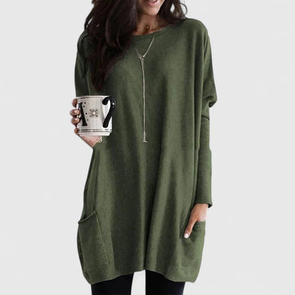 Kara Women’s Dress with Long Sleeves and Relaxed Tunic Fit 6