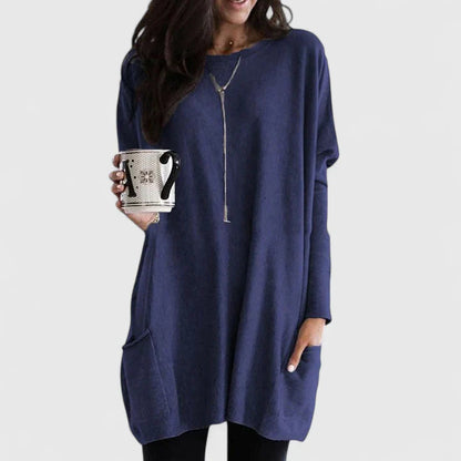 Kara Women’s Dress with Long Sleeves and Relaxed Tunic Fit 7