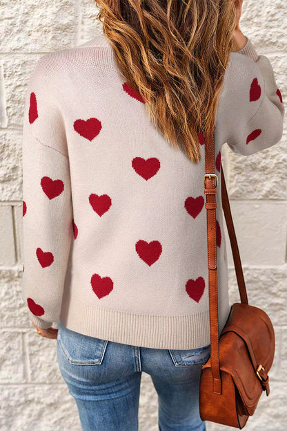 Kara Women's Sweater | Elegant Heart Pattern, Soft Fabric 5