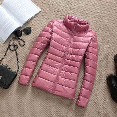 Kiera Women's Short Winter Jacket | Shiny, Thermal Insulation 10