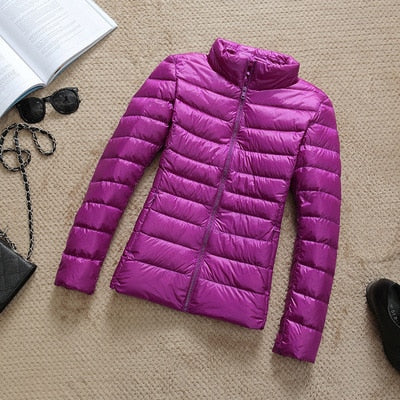 Kiera Women's Short Winter Jacket | Shiny, Thermal Insulation 11