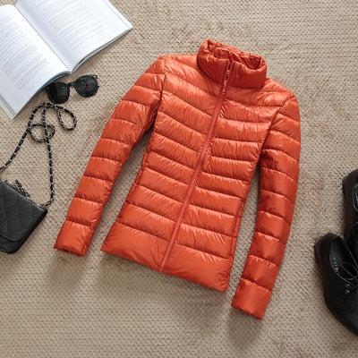 Kiera Women's Short Winter Jacket | Shiny, Thermal Insulation 13
