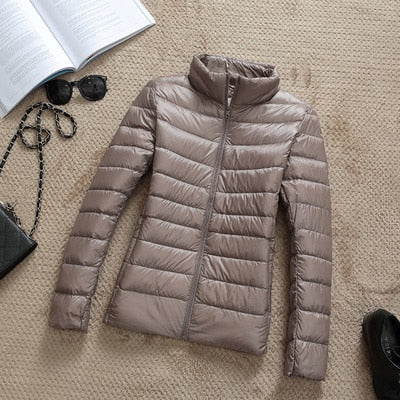 Kiera Women's Short Winter Jacket | Shiny, Thermal Insulation 14