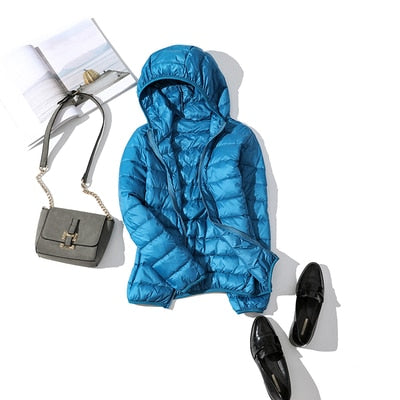 Kiera Women's Short Winter Jacket | Shiny, Thermal Insulation 8