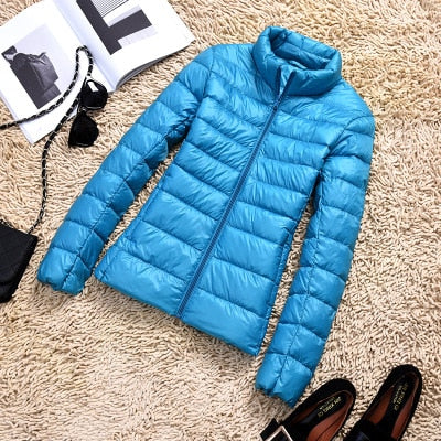 Kiera Women's Short Winter Jacket | Shiny, Thermal Insulation 9