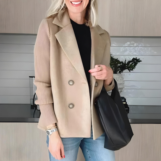 Liora Women's Wool Coat | Tailored Fit, Elegant Design 1