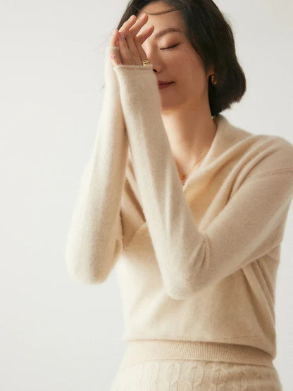 Liora Women's Wrap Sweater | Elegant Crossover Design, Slim Fit 7