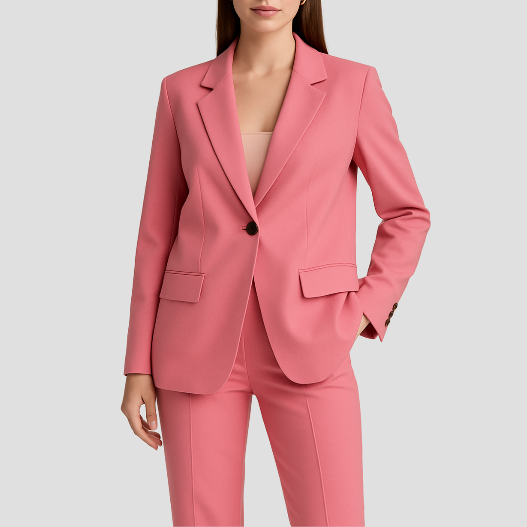 Luxe Women's Suit with Long Blazer and Tailored Trousers 2