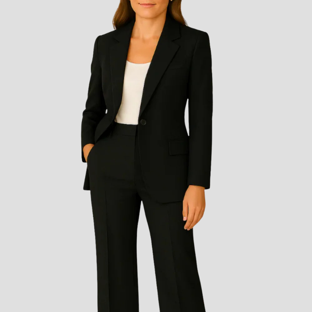 Luxe Women's Suit with Long Blazer and Tailored Trousers 5