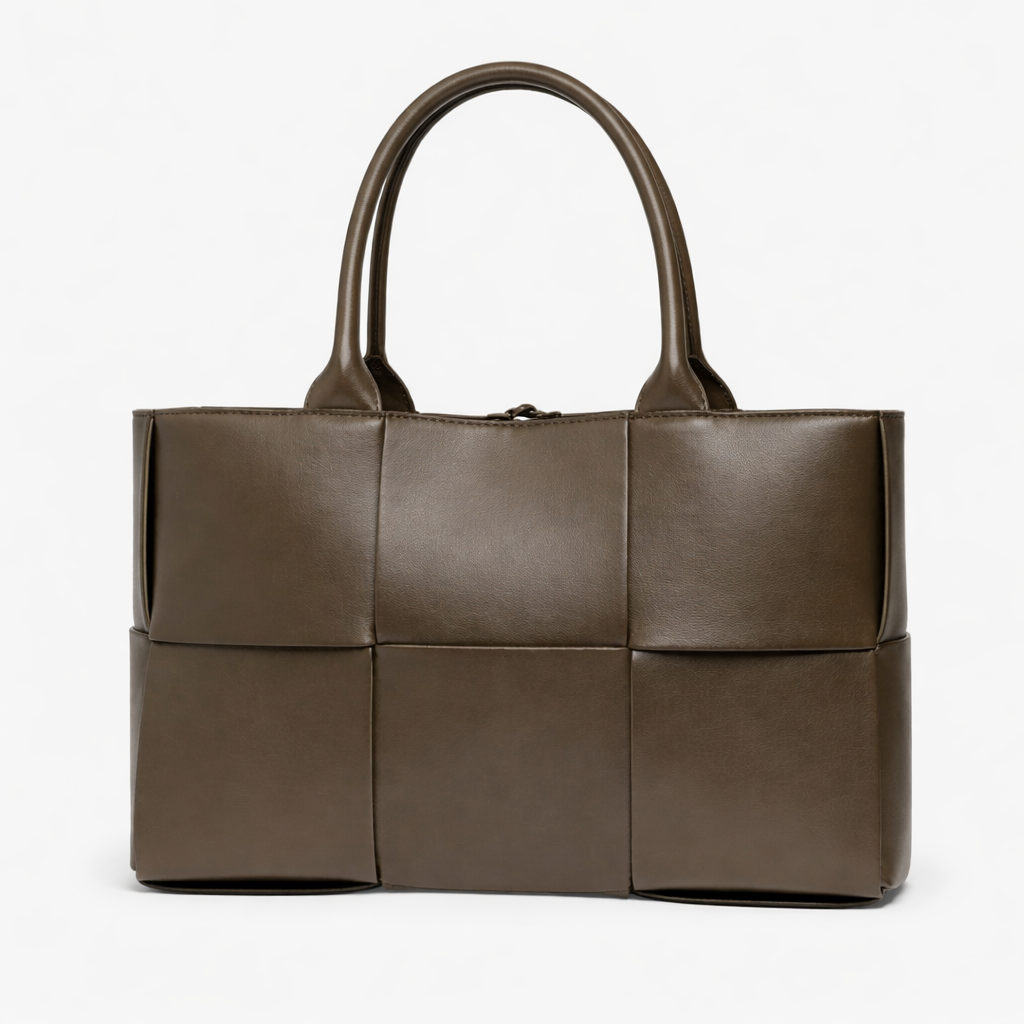 Luxe Women’s Tote Bag with Woven Design and Spacious Interior 4