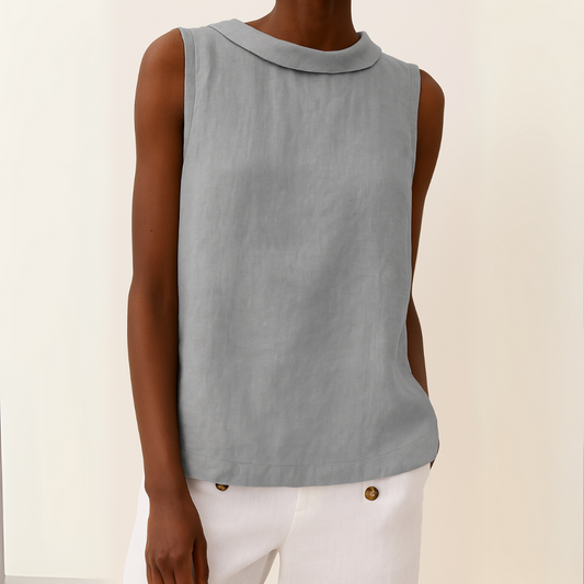 Mara Women's Going Out Tank Top | Rolled Collar, Summer Essential 0