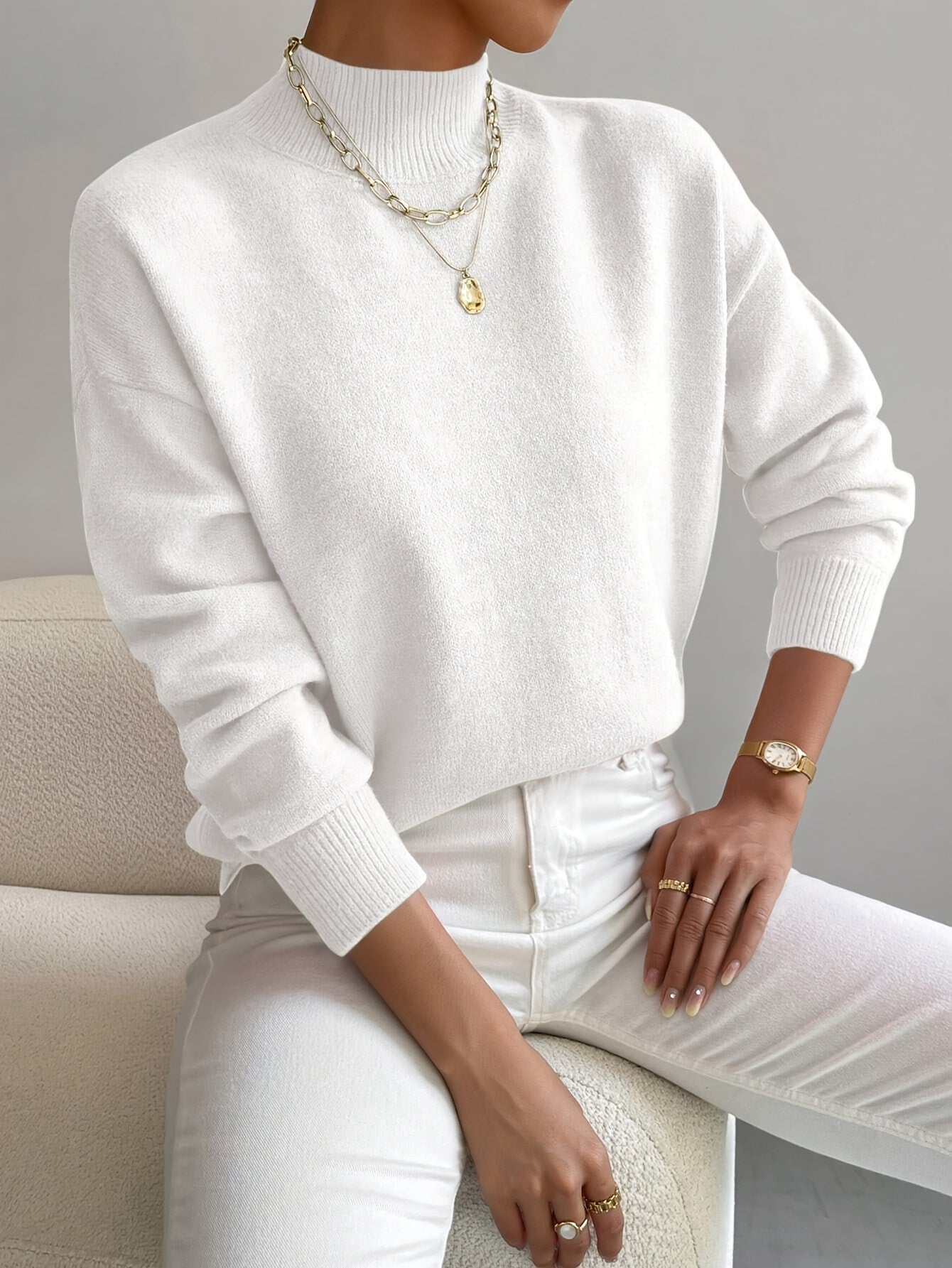 Mara Women's Sweater with Classic Turtleneck and Elegant Fit 1