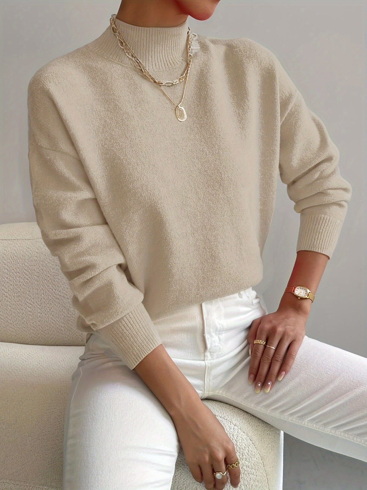 Mara Women's Sweater with Classic Turtleneck and Elegant Fit 4
