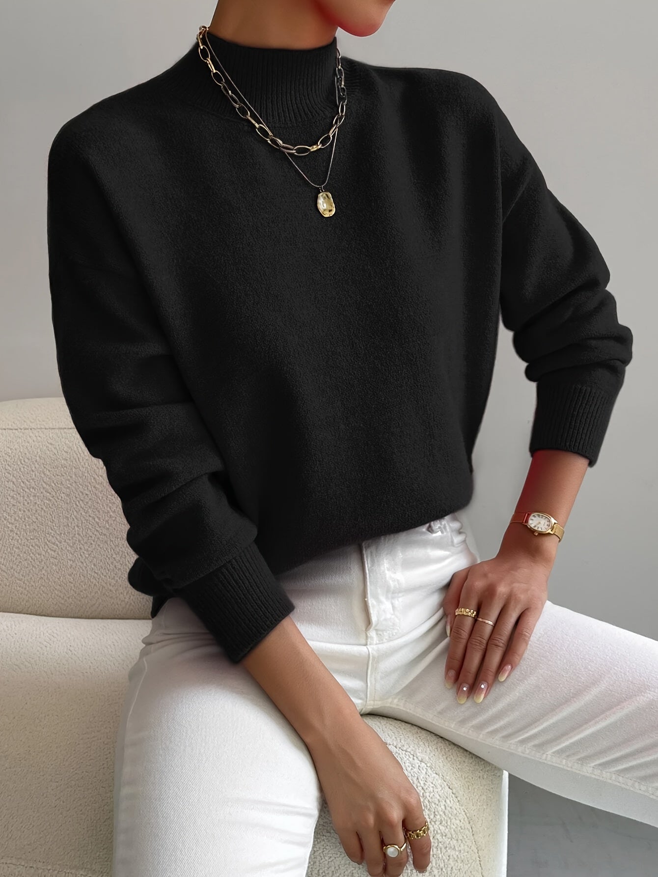 Mara Women's Sweater with Classic Turtleneck and Elegant Fit 5