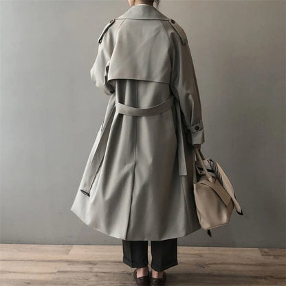 Marlene Women's Trench Coat | Long Water-Repellent, Double-Breasted Elegance 2