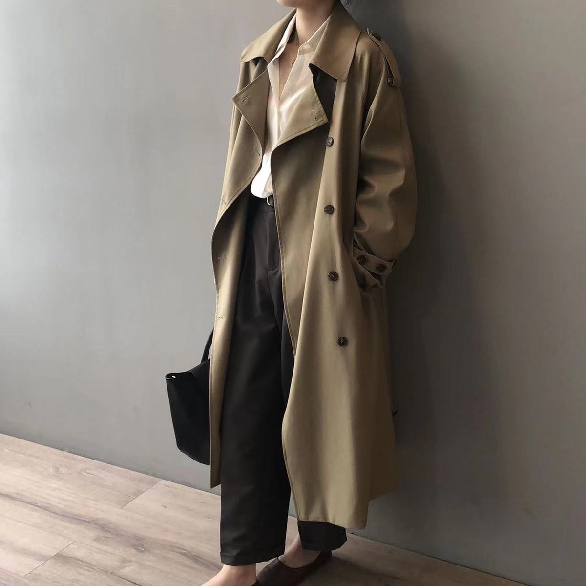 Marlene Women's Trench Coat | Long Water-Repellent, Double-Breasted Elegance 4