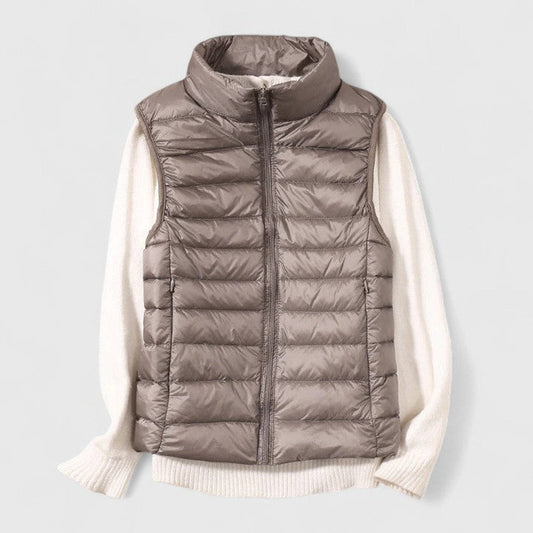 Mira Women's Black Vest | Lightweight Quilted Gilet, Casual Layering 0