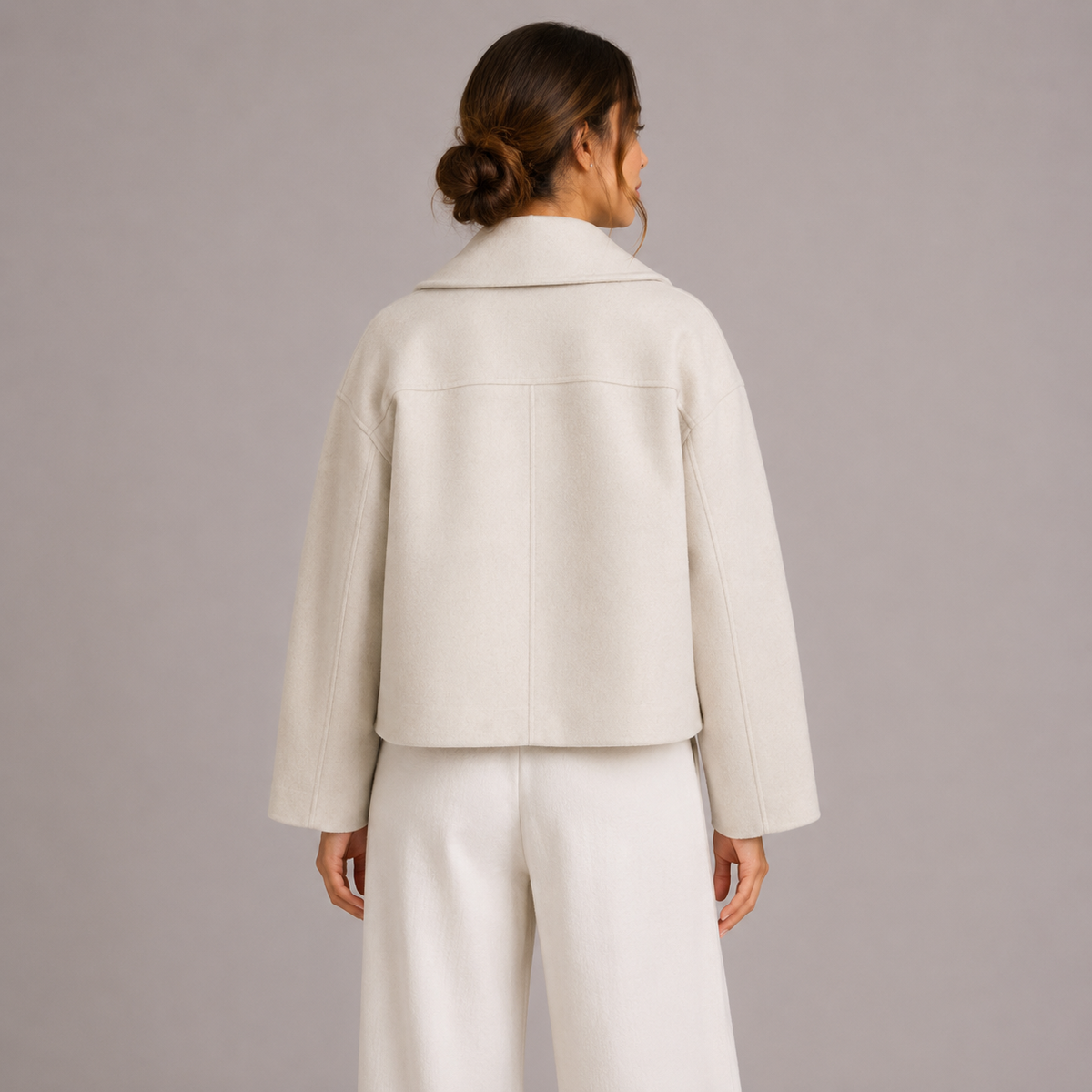 Mira Women's Fitted Jacket | Structured Silhouette, Cropped Length 1