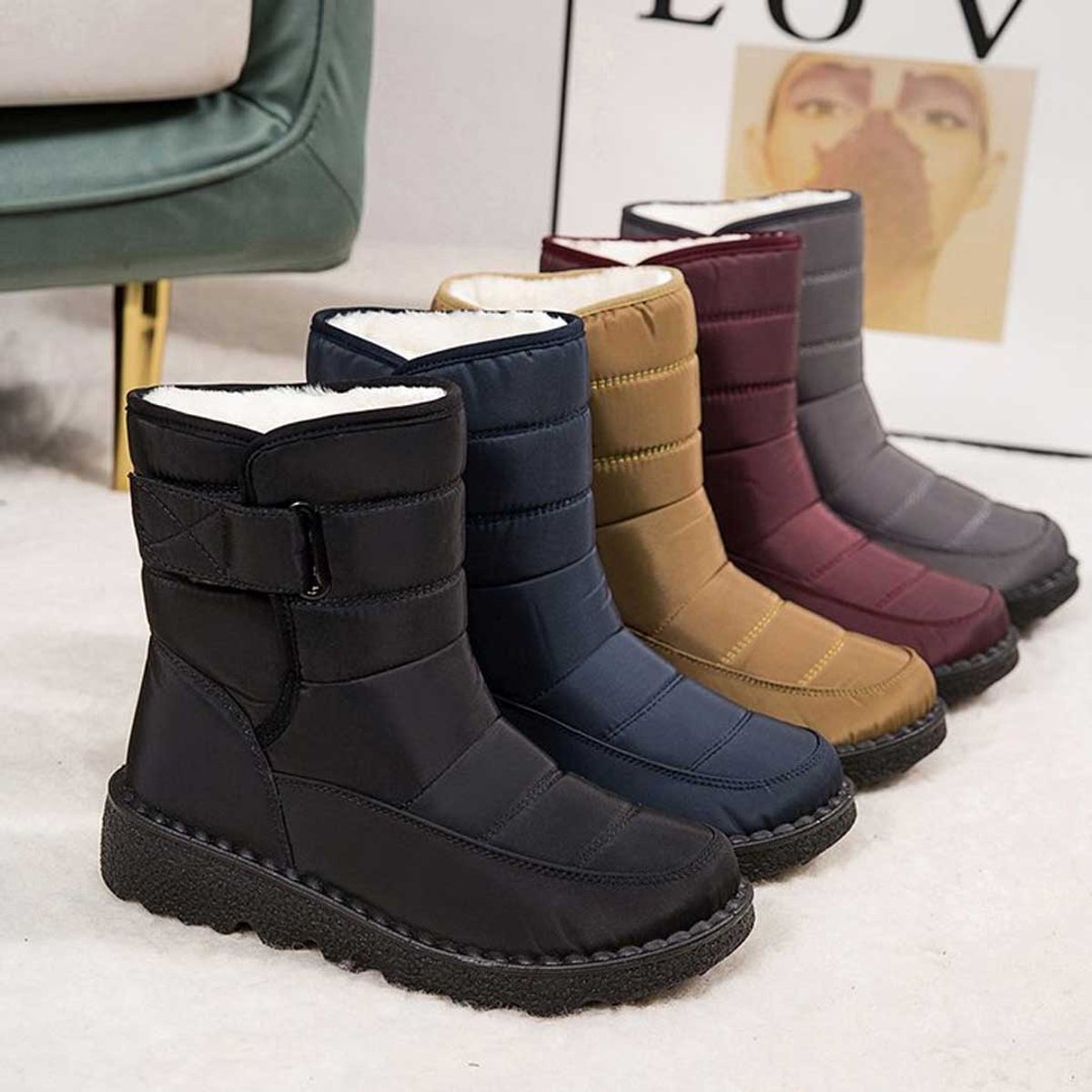 Mira Women’s Knee High Boots with Waterproof Design and Non-Slip Sole 1