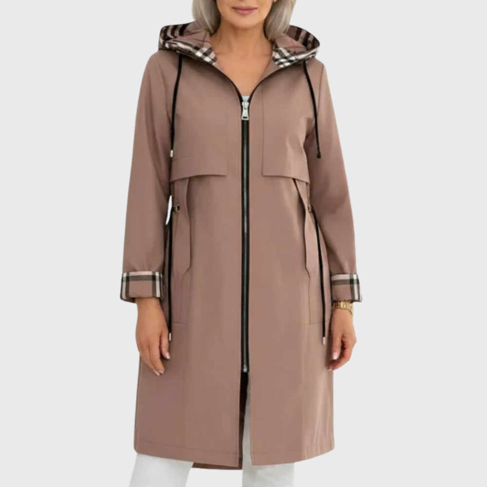 Mira Women's Trench Coat | Lightweight Breathable Fabric, Tailored Silhouette 0