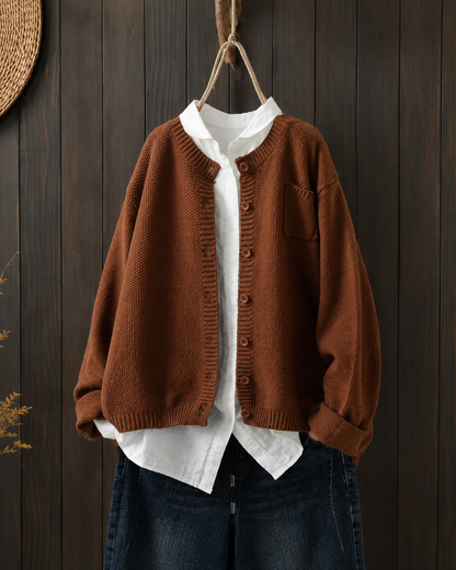 Misty Women's Long Cardigan | Oversized, Cozy Layering with Pockets 3