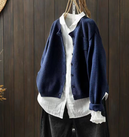 Misty Women's Long Cardigan | Oversized, Cozy Layering with Pockets 5
